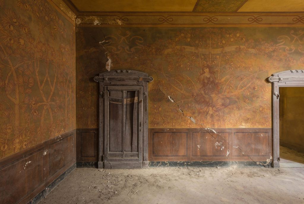 Stills from "The Imaginary Museum," the new photography series from Romain Veillon that shines a light on Europe's abandoned murals. 