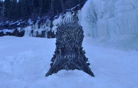 HBO's hidden "Throne of Ice" in Tumbler Ridge, British Columbia.