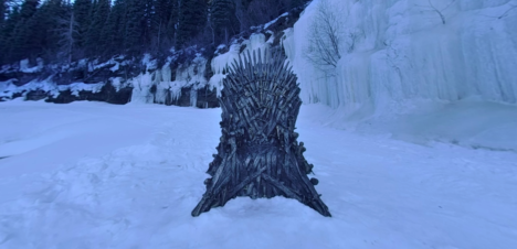 HBO's hidden "Throne of Ice" in Tumbler Ridge, British Columbia.