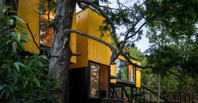 Alejandro Soffia's new "Yellow House" prefab home.