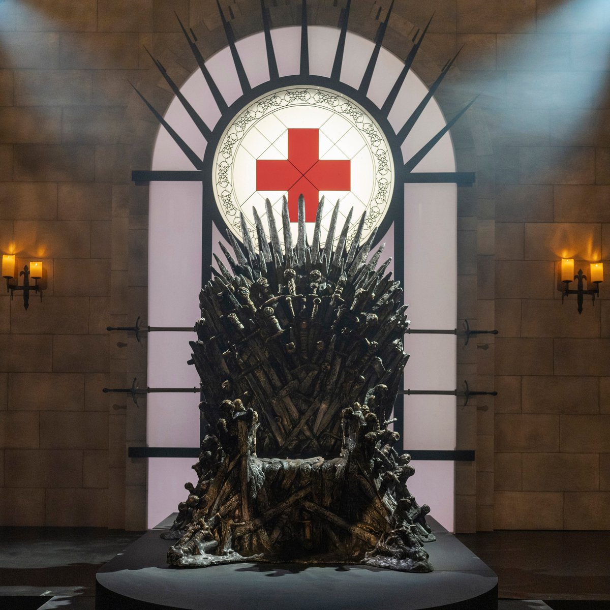 Promotional image for HBO's new partnership with Red Cross, titled "#BleedForTheThrone"