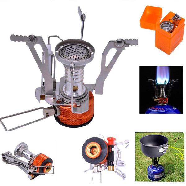 The burner included in the Stealth Angel Ultralight Portable Outdoor Pot Pan and Stove Set 