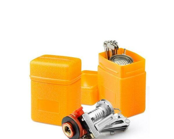 The burner included in the Stealth Angel Ultralight Portable Outdoor Pot Pan and Stove Set