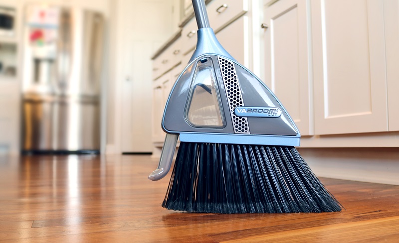 The VaBroom multipurpose broom in action.