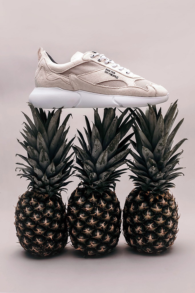 Mercer Amsterdam's new  W3RD Vegan Pineapple sneaker. 