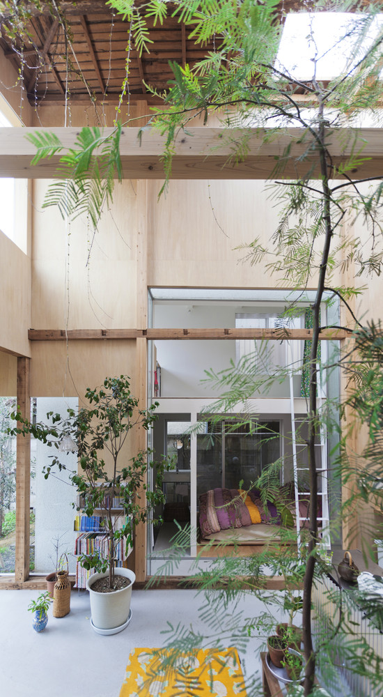 House at Komazawa Park by miCo 3 wood and trees