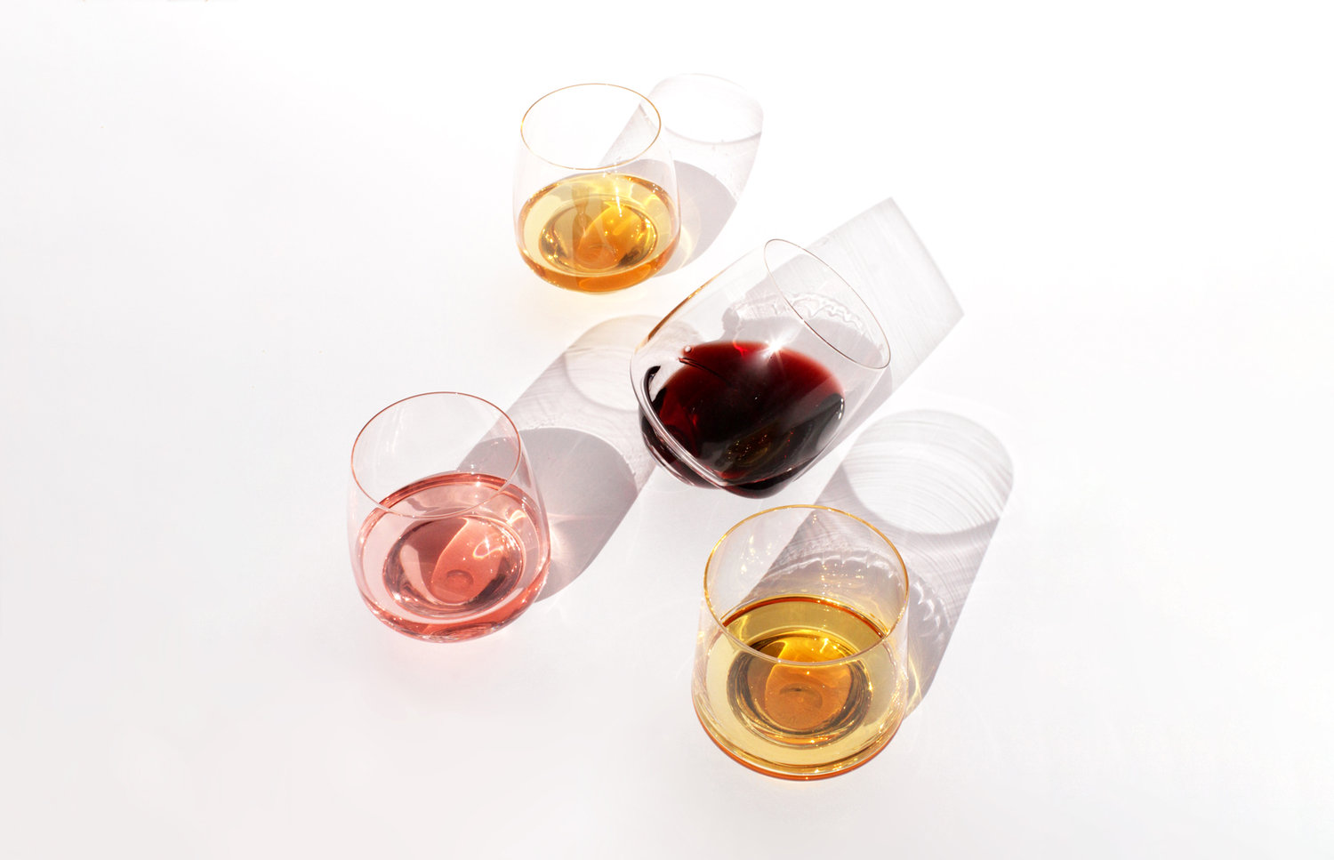 Tip-Proof Wine Glasses : avoid spills