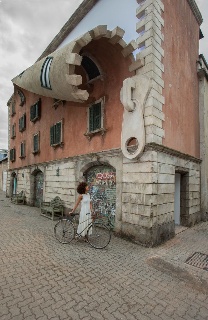 British artist Alex Chinneck's architectural illusions