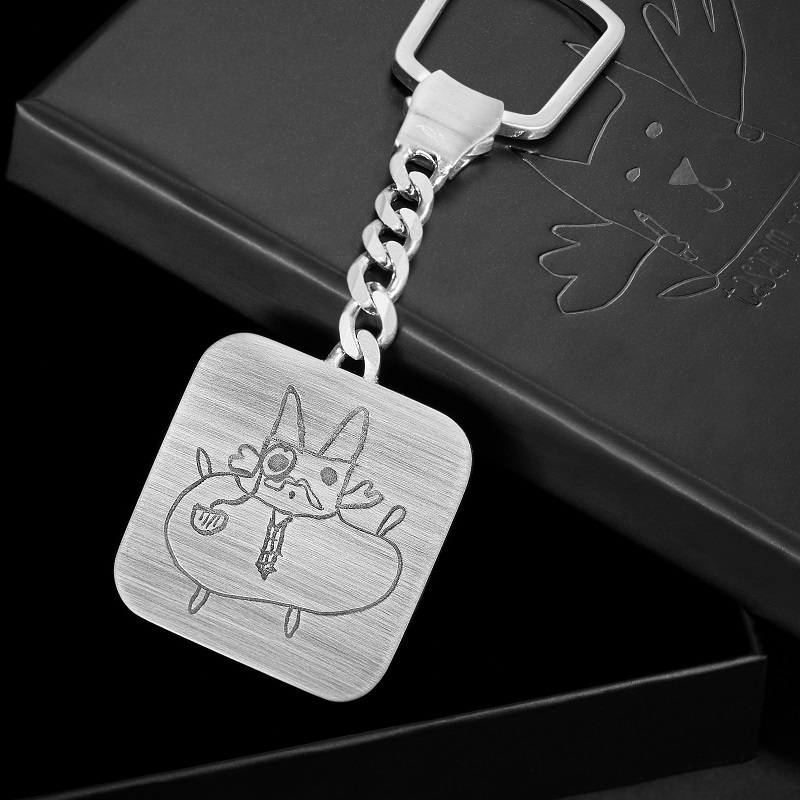 A kids' drawing-infused keychain by Tasarim Takarim.