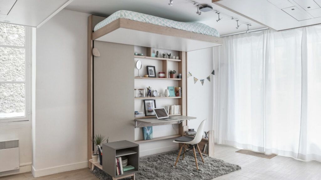 Hanging Hideaway Loft Bed Design, Loft Beds That Hang From The Ceiling
