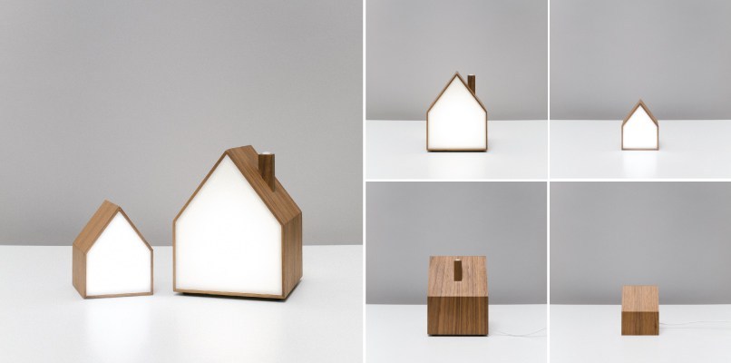 Clever wooden lamp
