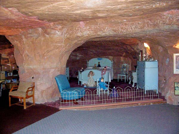 Stills from Utah's "Hole N" The Rock" cave-turned-home.