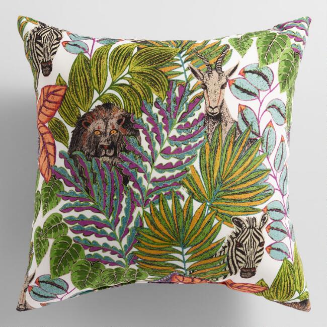 The Jungle Love Outdoor Throw Pillow from World Market.