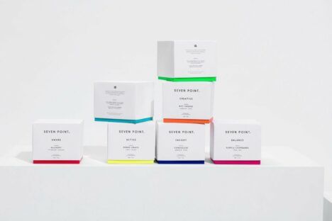 The minimalist packaging for the cannabis sold at Chicago's Seven Point dispensary.