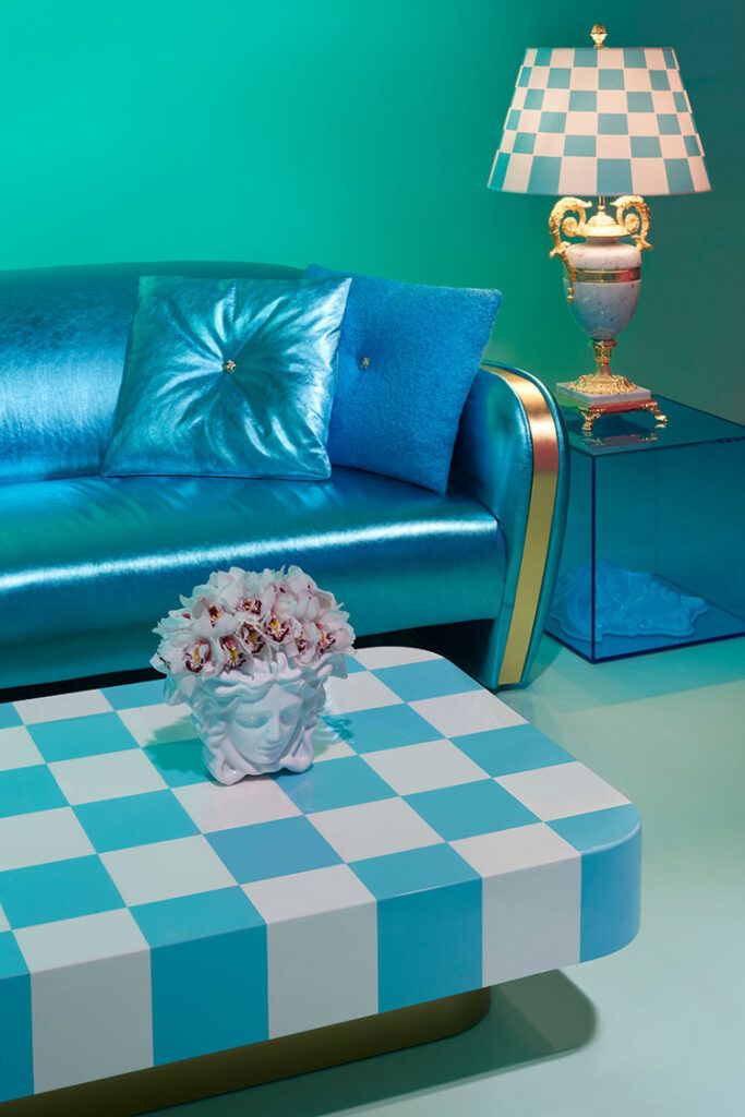 Pieces from Versace's bright new homeware collection.