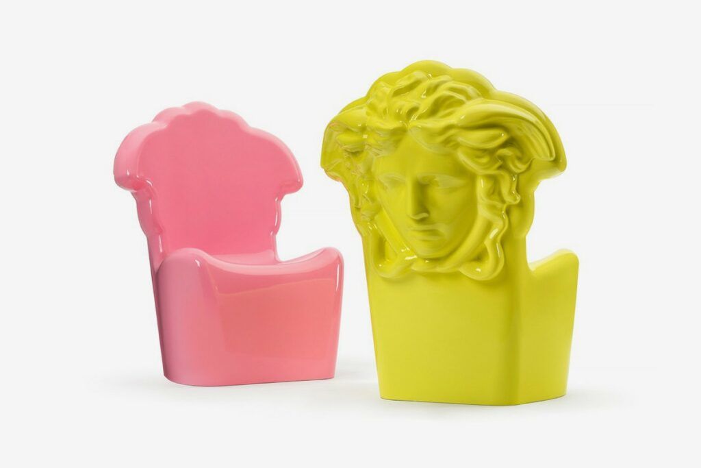Pieces from Versace's bright new homeware collection.