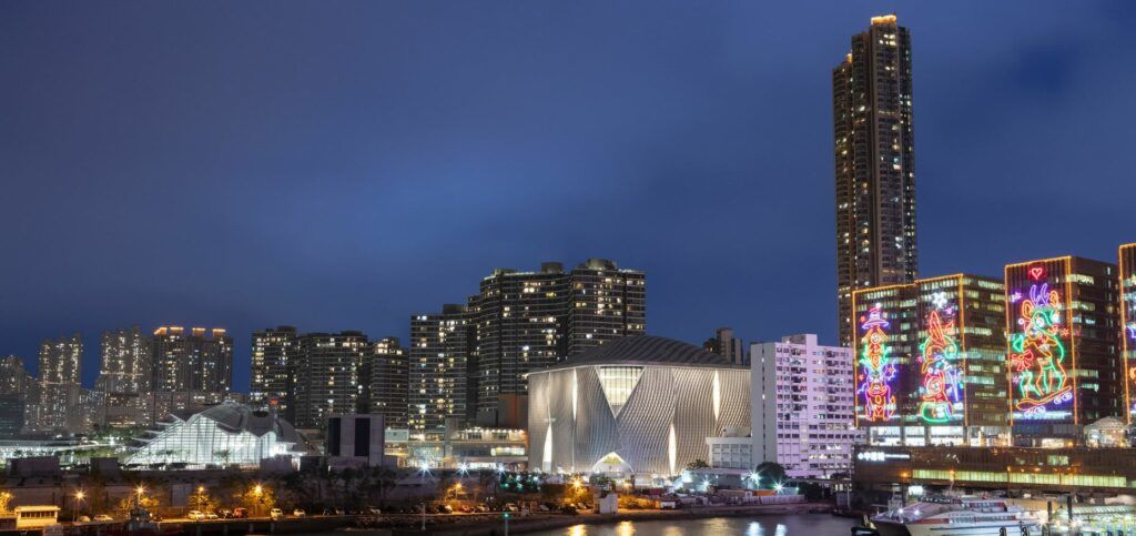 The new Xiqu Centre opera house in Hong Kong.
