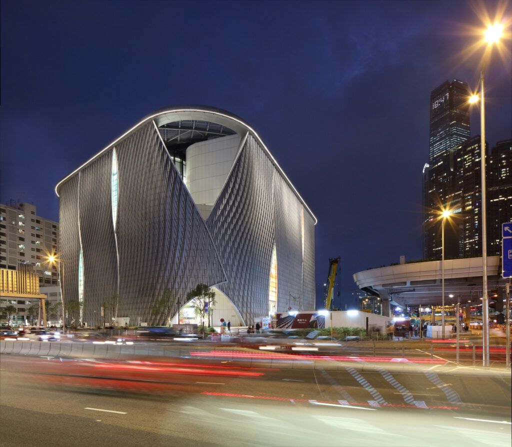 The new Xiqu Centre opera house in Hong Kong.