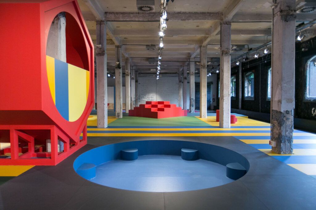 "Landscape for Play," an ultramodern playground located in the Matadero Madrid Cultural Center.