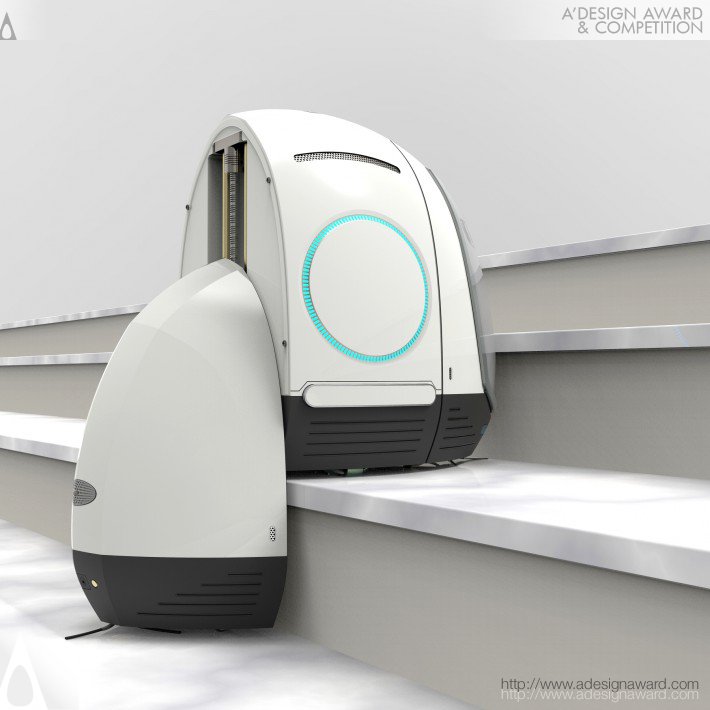 STetro Autonomous Staircase Cleaning Robot, designed by Manojkumar Devarassu.