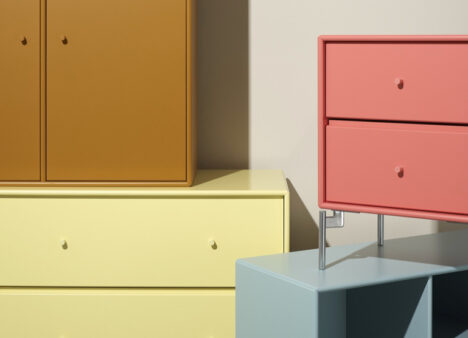 Pieces from Montana's new modular furniture collection, as premiered at this year's 3daysofdesign.