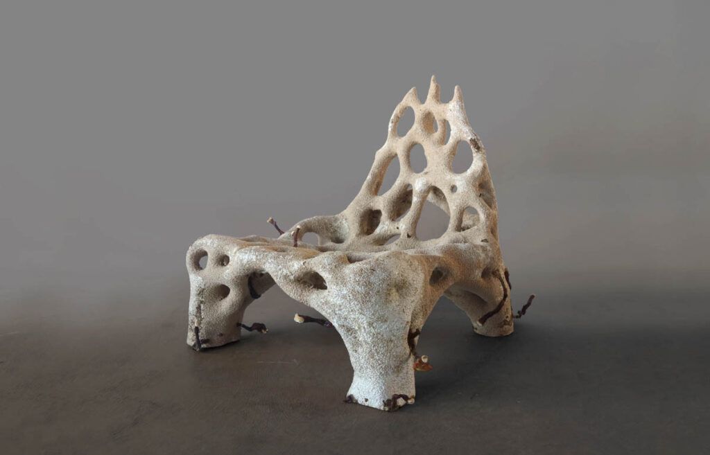 3D printing mycelium base