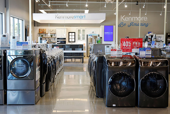Inside one of Sears' new "Home and Life" stores.