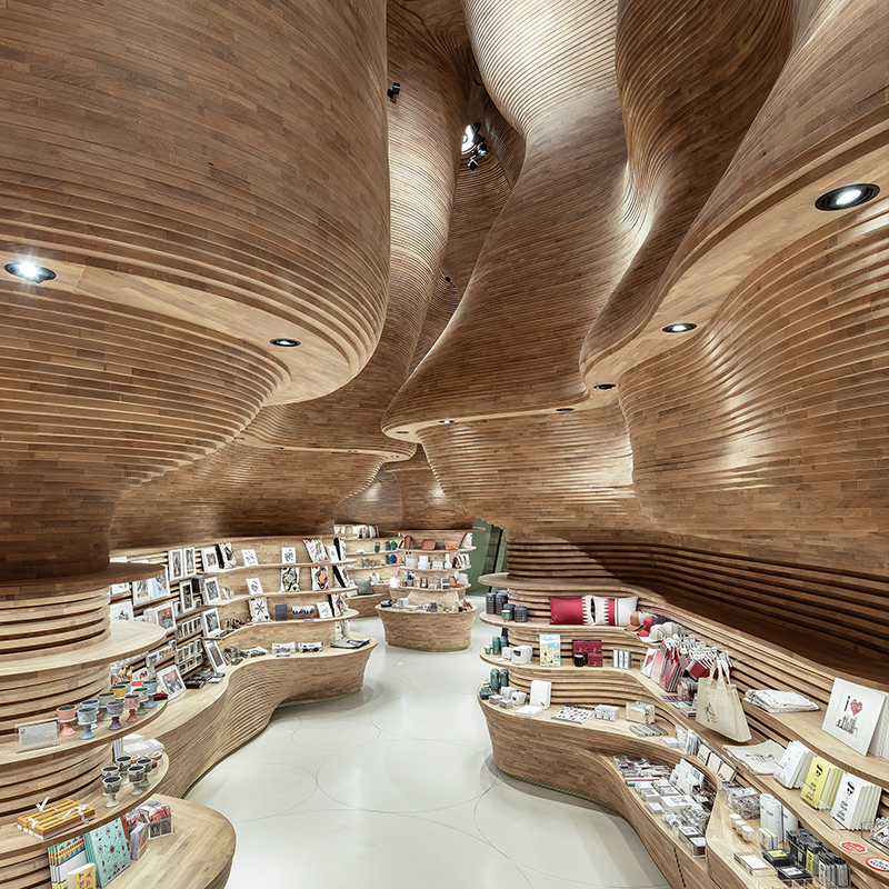 Gift Shops of National Museum of Qatar, designed by Koichi Takada Architects in Doha, Qatar