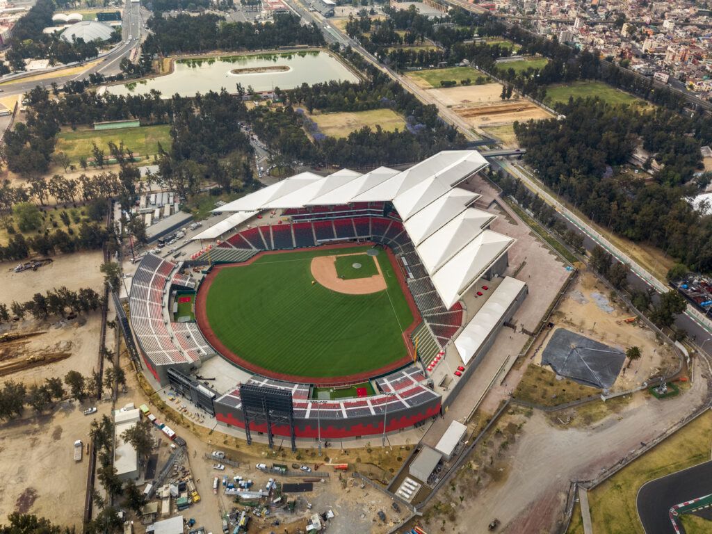 Mexico City's new Diablos Rojos Stadium, designed by FGP Atelier