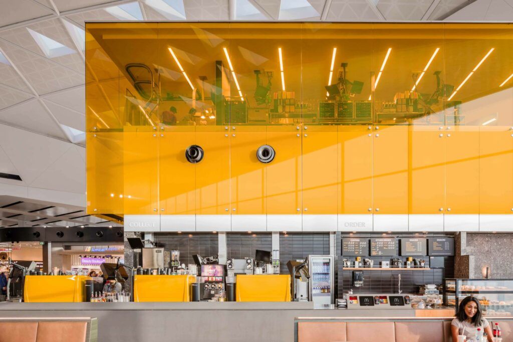 McDonald's in the Sky, McDonald's new location at the Sydney airport.