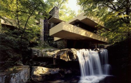 Fallingwater, a residential home in southwestern Pennsylvania designed by star architect Frank Lloyd Wright.