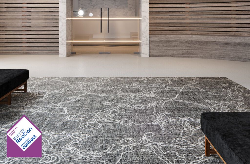 The fractal designs featured in Mohawk Group's new "Relaxing Floors" carpet collection. 