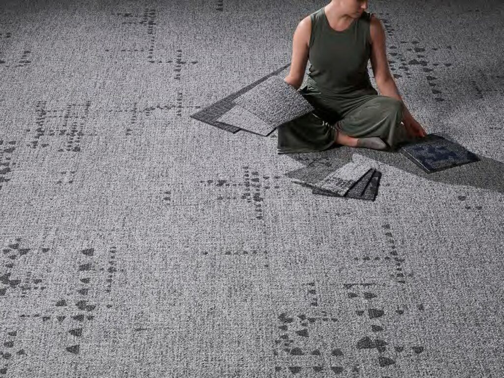 The fractal designs featured in Mohawk Group's new "Relaxing Floors" carpet collection.