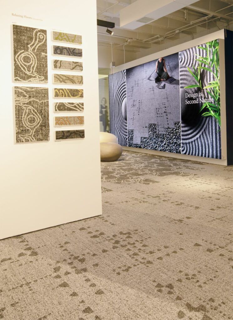 The fractal designs featured in Mohawk Group's new "Relaxing Floors" carpet collection.