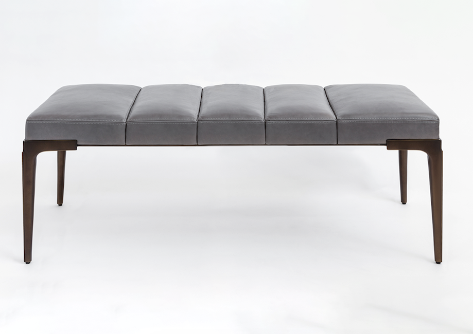 The Khepera Bench, one of many "tradition refined" furniture pieces from Alexander Purcell Rodrigues' new "Atelier Purcell" brand.