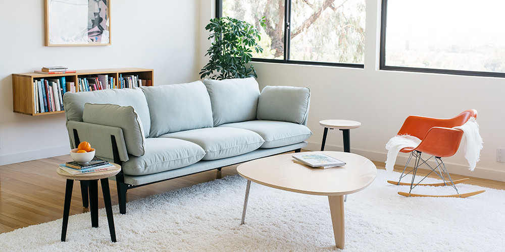 A sofa by sustainable furniture brand Floyd.