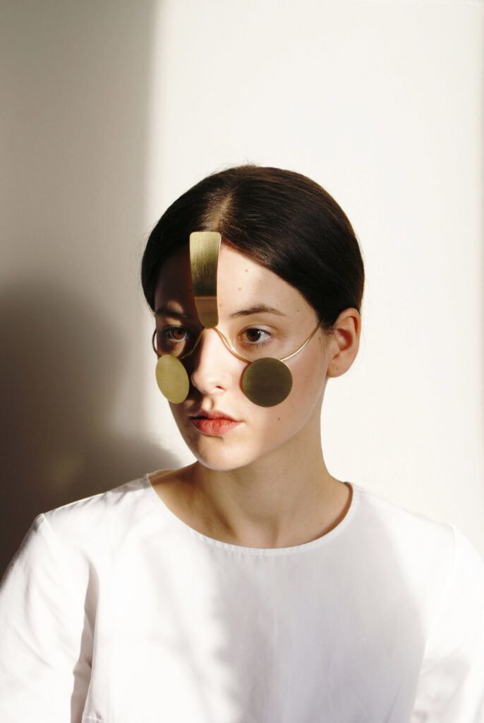 Ploish designer Ewa Nowak's "Incognito Mask," which prevents facial recognition software from registering its wearer's face.