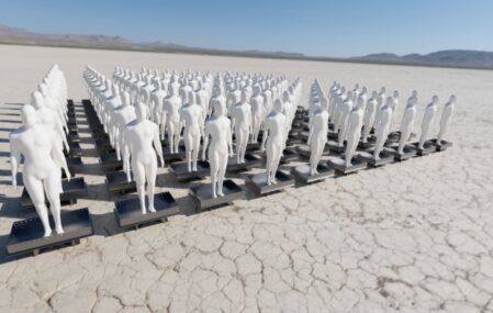 "The Man's Army," one of many art installations showcased at the 2019 Burning Man festival.