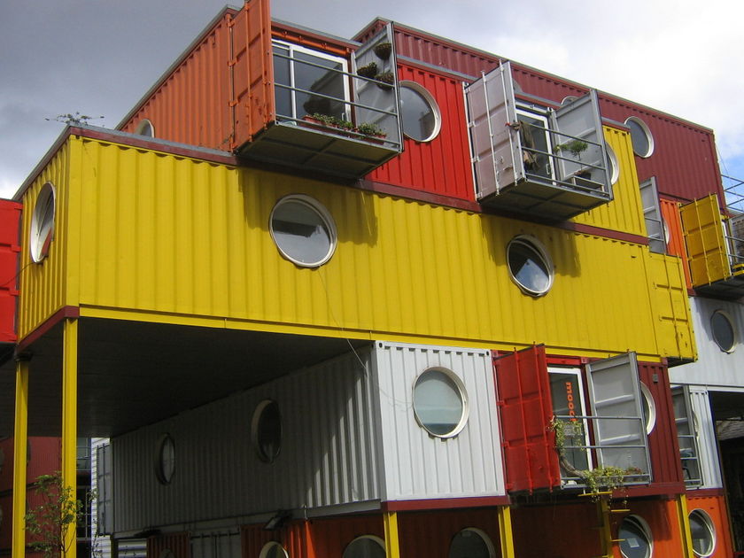 London's Container City, which makes ample use of shipping container housing. 