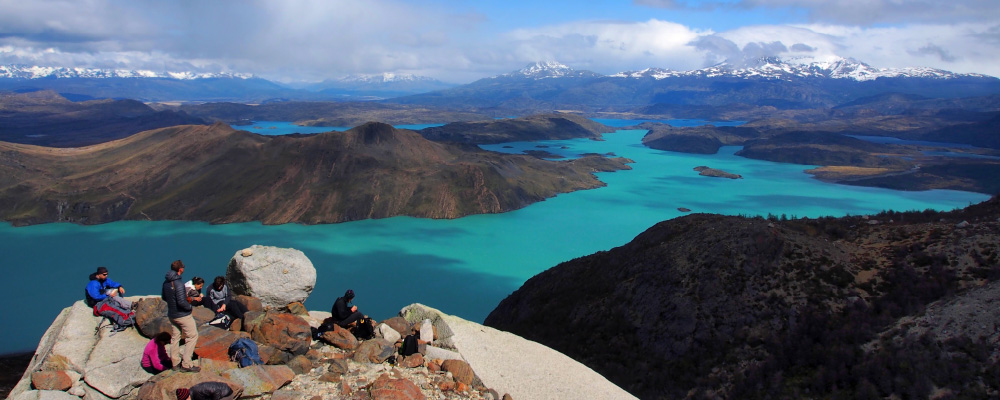A Patagonia EcoCamp group explores Chile's Torres del Paine National Park