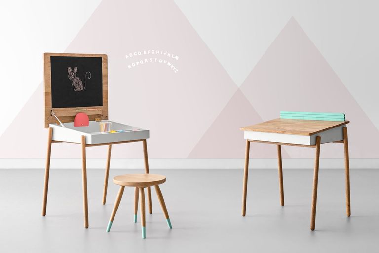 Swoon's Freddie Desk, as featured in the company's new "Little Creatives" kids furniture collection.