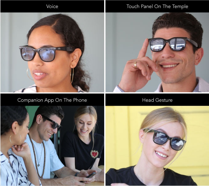 people wearing AR sunglasses