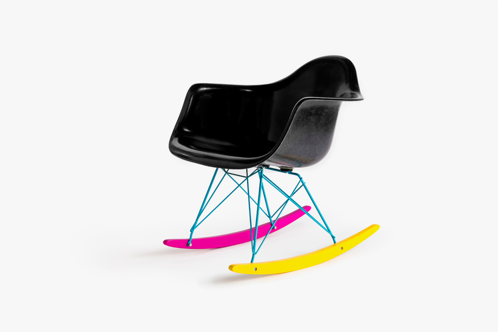 Fun modern fiberglass chair designs by Modernica