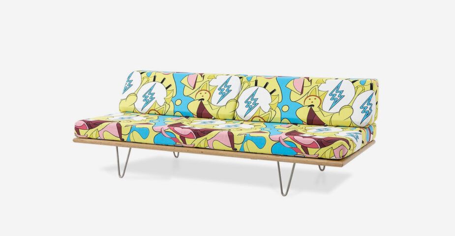 Pieces from Modernica's new Spongebob Squarepants-themed furniture collection.
