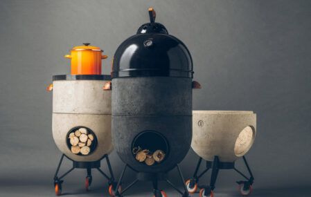 Three different setups for the chic Noori multipurpose grill