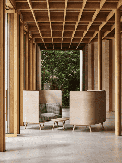 Pieces from the sustainable new Sage furniture collection. Designed by Benchmark in collaboration with the Rockwell Group